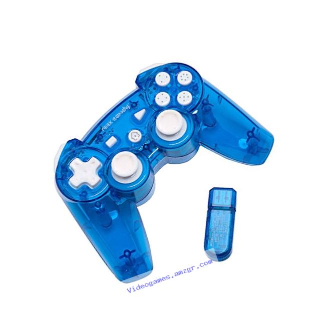 PDP Rock Candy Wireless Controller, Blue - PlayStation 3