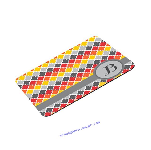 Rikki Knight Letter B Retro Colors Geometric Design Lightning Series Gaming Mouse Pad (MPSQ-RK-46480)